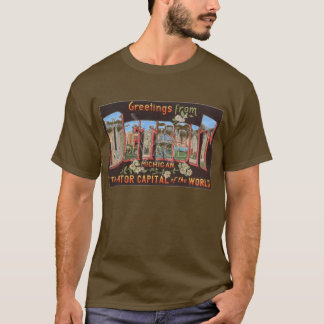 Detroit  Briefkaart T-shirt