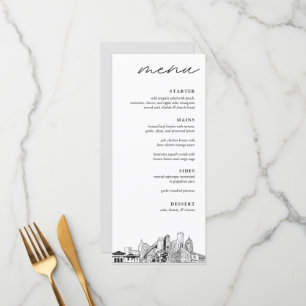 Detroit bruiloft diner menu