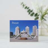 Detroit - Carte postale Hart Plaza (Debout devant)