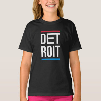 Detroit city logo design t-shirt