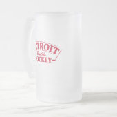 Detroit construit Hockey Frosted Glass Mug (Devant gauche)