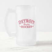 Detroit construit Hockey Frosted Glass Mug (Gauche)
