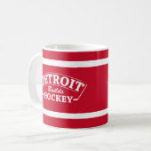 Détroit construit Hockey Red Striped Mug (Devant gauche)