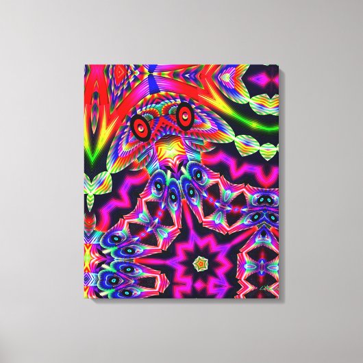 Detroit Cop Beats Off Two Men Canvas Afdruk (Voorkant)