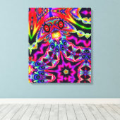 Detroit Cop Beats Off Two Men Canvas Afdruk (Insitu (Houten vloer))