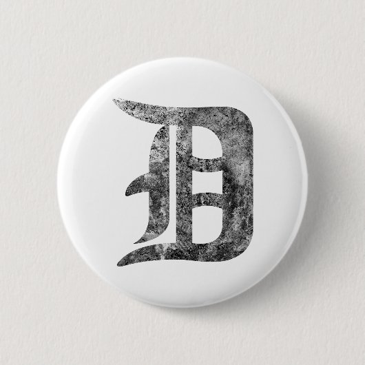 Detroit D was Ronde Button 5,7 Cm (Voorkant)