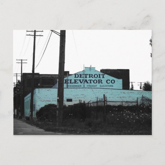 Detroit Downtown Briefkaart (Voorkant)