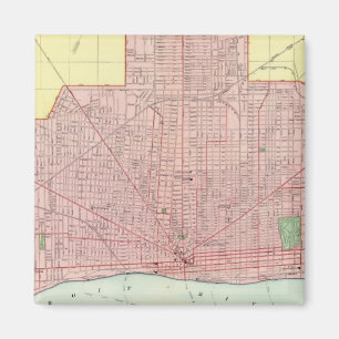 Detroit en omgeving magneet