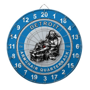 Detroit Fauteuil Quarterback Football Dartboard Dartbord