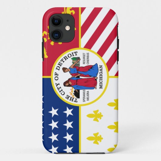 Detroit Flag Case-Mate iPhone Case (Achterkant)