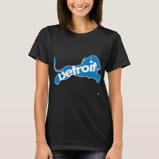 Detroit Football Michigan Lion  T-shirt