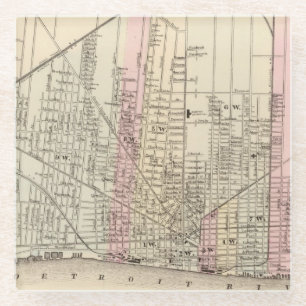 Detroit Glazen Onderzetter