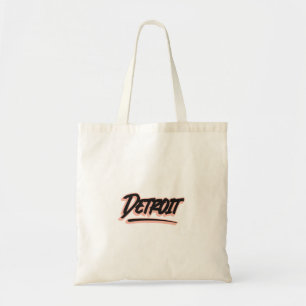 Detroit Graffiti-stijl Tote Bag