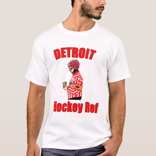 Detroit Hockey Ref T-shirt (Voorkant)