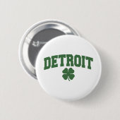 Detroit (Ierse shamrock) Ronde Button 5,7 Cm (Voorkant /achterkant)