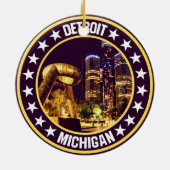 Detroit Keramisch Ornament (Achterkant)