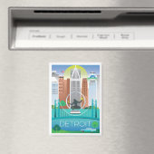 Detroit koelkastmagneet magneet (Insitu (Vaatwasser))