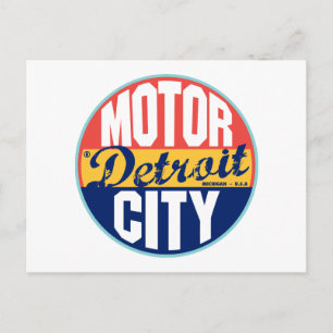 Detroit  Label Briefkaart