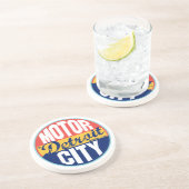 Detroit  Label Zandsteen Onderzetter (Zijkant)