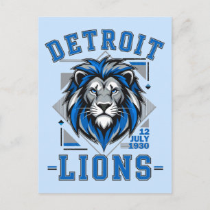 Detroit Lions voetbal Briefkaart