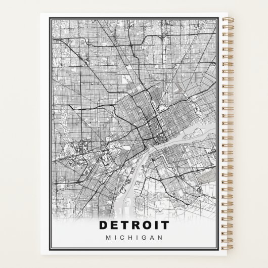 Detroit Map Planner (Achterkant)
