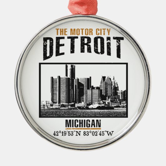 Detroit Metalen Ornament (Voorkant)