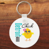 Detroit MI Chick Sleutelhanger (Voorkant)
