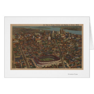 Detroit, MI - stade de base-ball aérien de Briggs