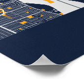 Detroit - Michigan Bluefresh City Map Poster (Hoek)