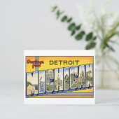  Detroit, MIchigan Briefkaart (Staand voorkant)
