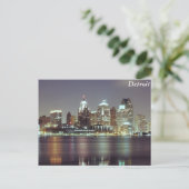 Detroit, Michigan Briefkaart (Staand voorkant)