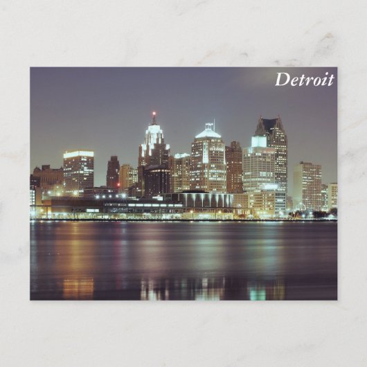 Detroit, Michigan Briefkaart (Voorkant)