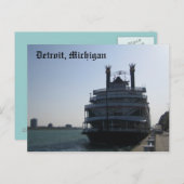 Detroit, Michigan Briefkaart (Voorkant / Achterkant)