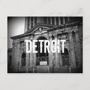 Detroit Michigan Central Station Briefkaart