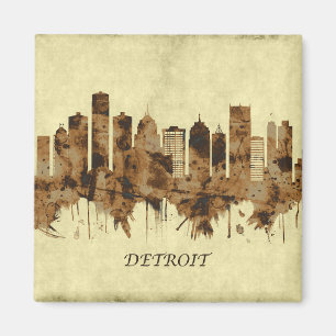 Detroit Michigan Cityscape Magneet