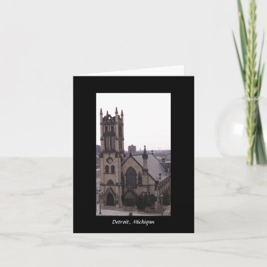 Detroit, Michigan Kaart (Voorkant)