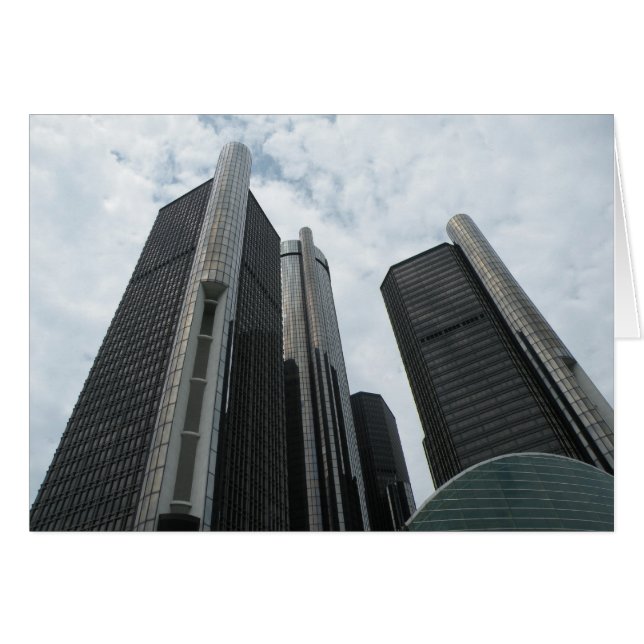 Detroit, Michigan, kaart (Voorkant Horizontaal)