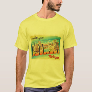 Detroit Michigan MI Old Vintage Travel Souvenir T-shirt