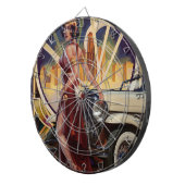 Detroit, Michigan | Motorstad Dartbord (Voorkant Rechts)