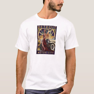 Detroit, Michigan   Motorstad T-shirt