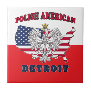 Detroit Michigan Polish Tegeltje