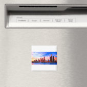 Detroit Michigan Skyline op Sunset Magneet (Insitu (Vaatwasser))