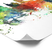 DETROIT, MICHIGAN SKYLINE SP - POSTER (Hoek)