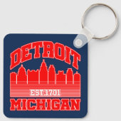 Detroit, Michigan Sleutelhanger (Achterkant)