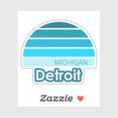 Detroit Michigan Sticker (Vel)