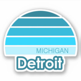 Detroit Michigan Sticker