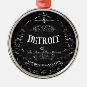 Detroit Michigan - The Paris of the Midwest Metalen Ornament