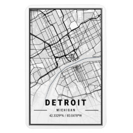 Detroit Michigan USA City Travel City Map Magneet