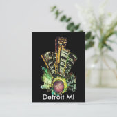 DETROIT MINI PLANET BRIEFKAART (Staand voorkant)