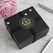 Detroit-monogram Ronde Sticker